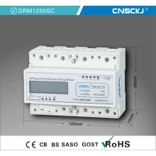 7 Modularer Dreiphasen-DIN-Schienenmontierter Energiezähler Digital LCD Meter